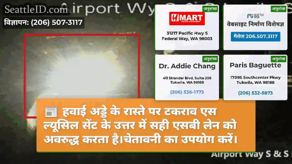 हवाई अड्डे के रास्ते पर टकराव एस ल्यूसिल सेंट के