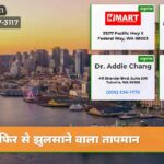फिर से झुलसाने वाला तापमान