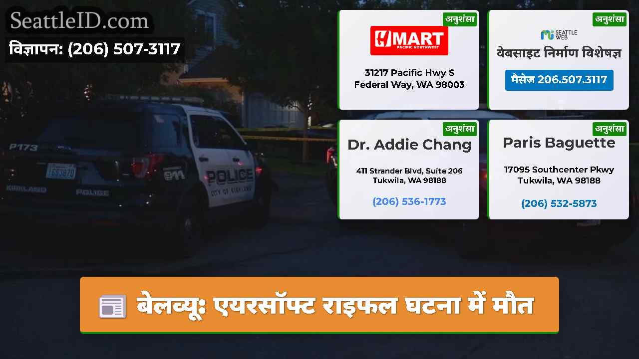 बेलव्यू: एयरसॉफ्ट राइफल घटना में मौत