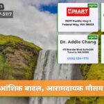 आंशिक बादल आरामदायक मौसम