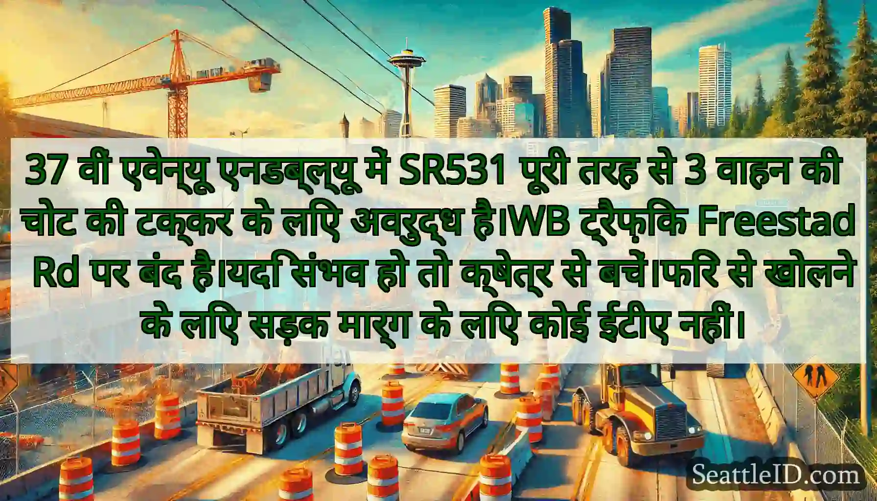 37 वीं एवेन्यू एनडब्ल्यू में SR531 पूरी तरह से 3