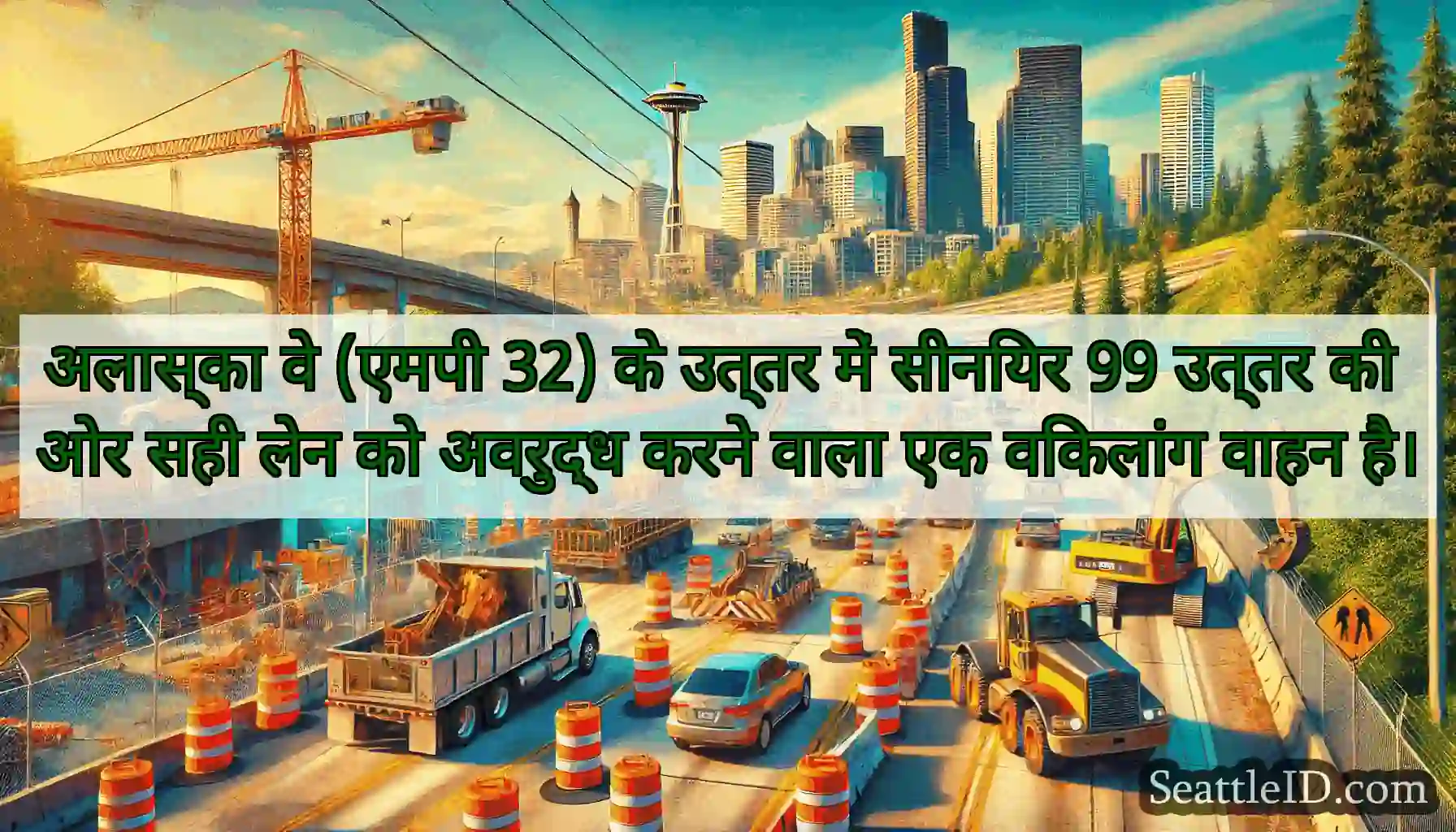 अलास्का वे (एमपी 32) के उत्तर में सीनियर 99 उत्तर