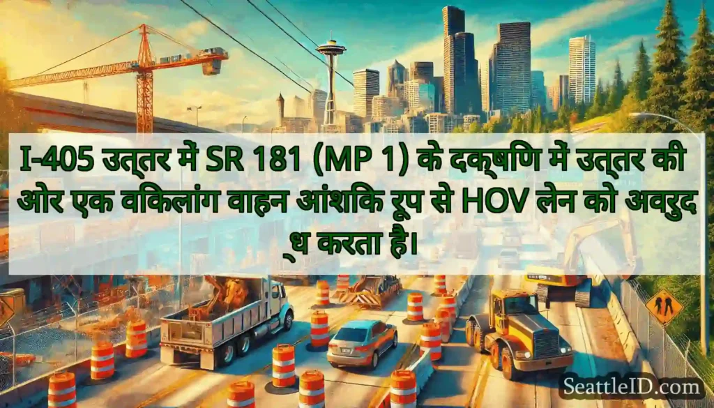 I-405 उत्तर में SR 181 (MP 1) के दक्षिण में उत्तर