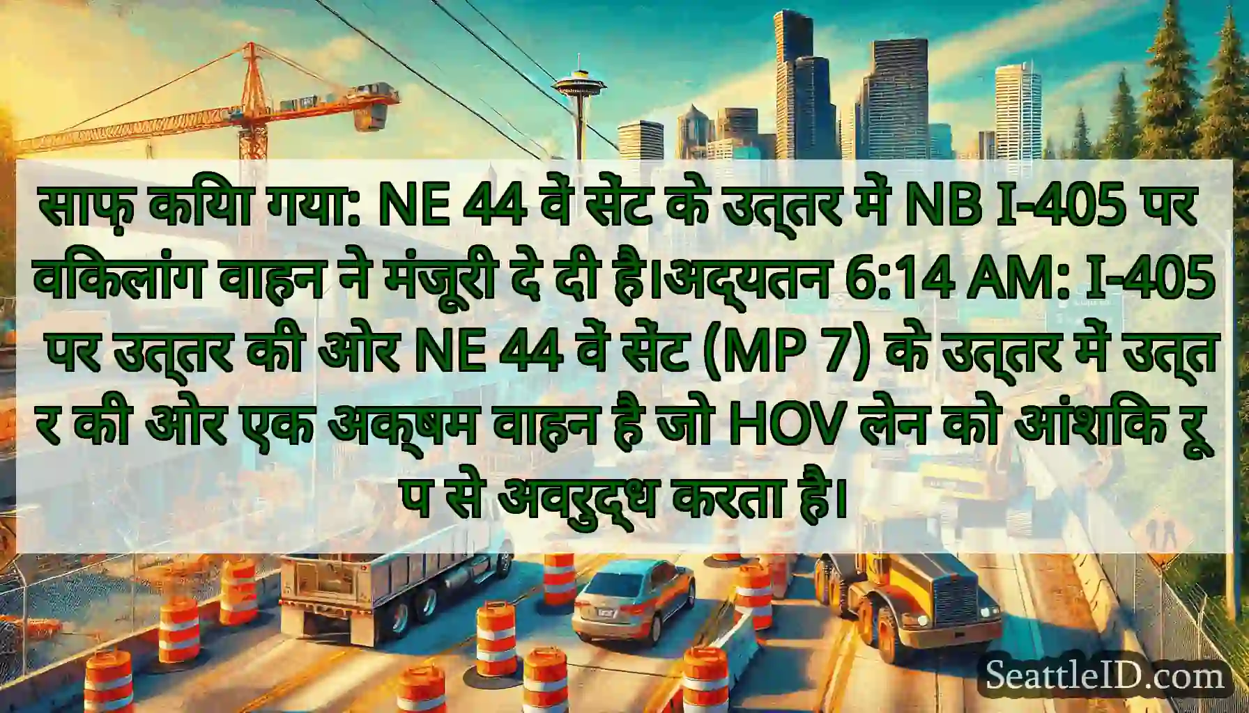 साफ़ किया गया: NE 44 वें सेंट के उत्तर में NB
