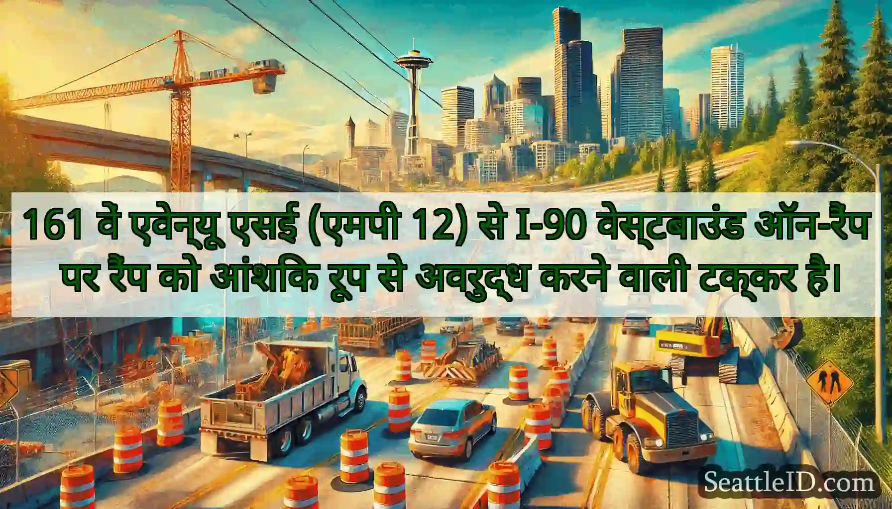 161 वें एवेन्यू एसई (एमपी 12) से I-90 वेस्टबाउंड