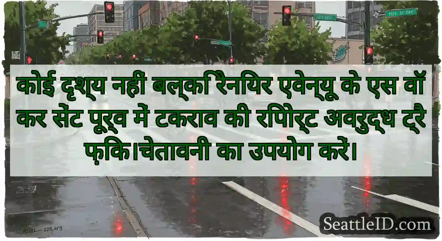 कोई दृश्य नहीं बल्कि रेनियर एवेन्यू के एस वॉकर