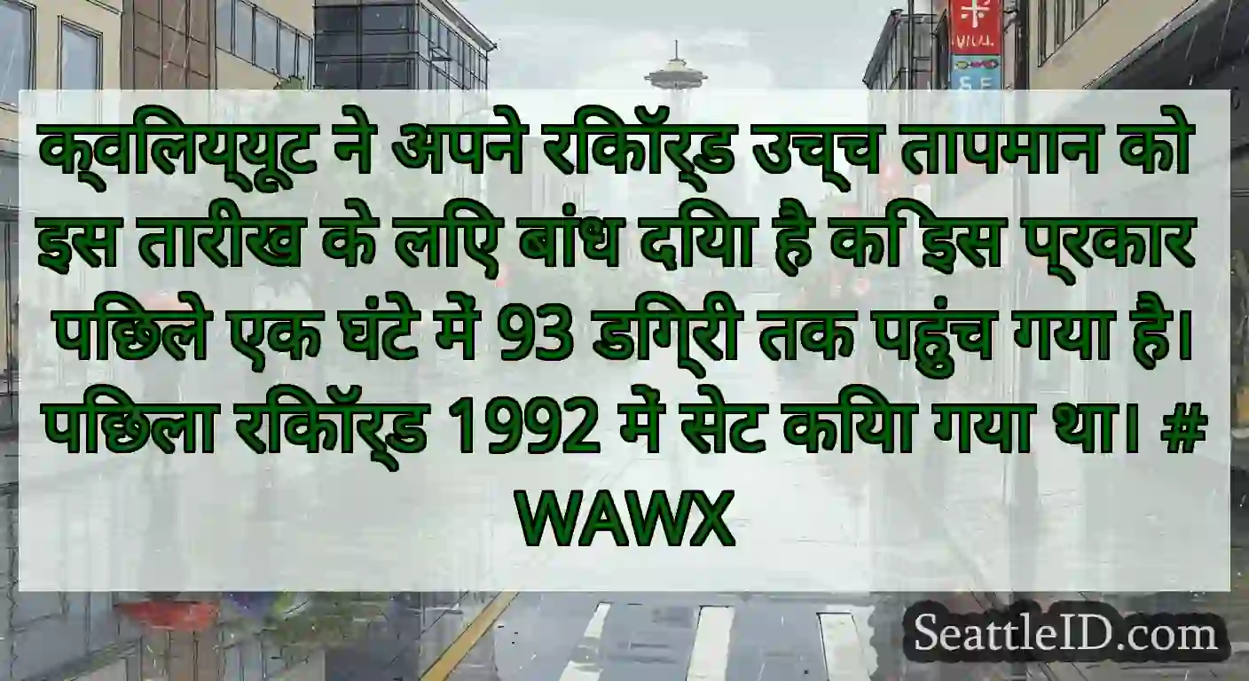 क्विलय्यूट ने अपने रिकॉर्ड उच्च तापमान को इस