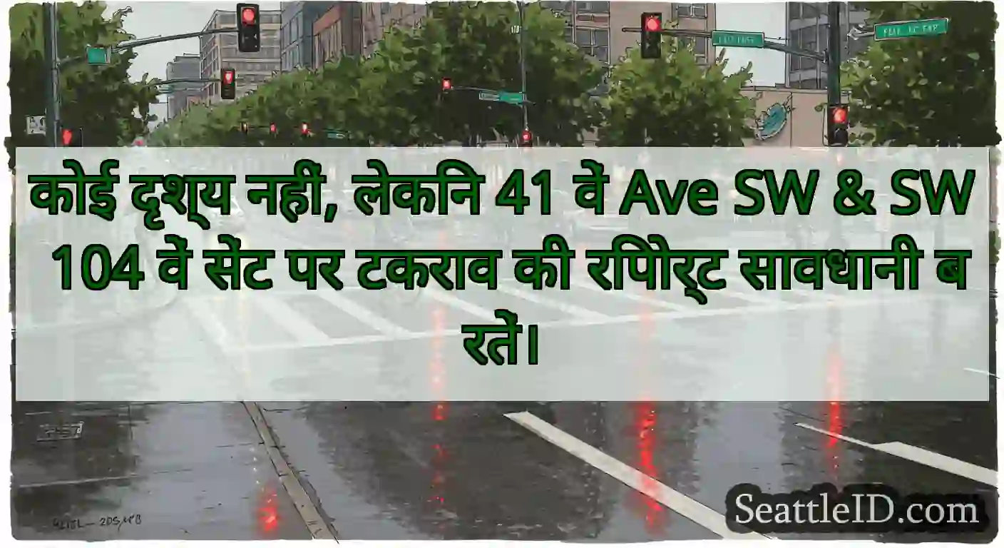कोई दृश्य नहीं, लेकिन 41 वें Ave SW & SW 104 वें