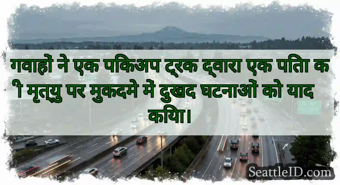 गवाहों ने एक पिकअप ट्रक द्वारा एक पिता की मृत्यु
