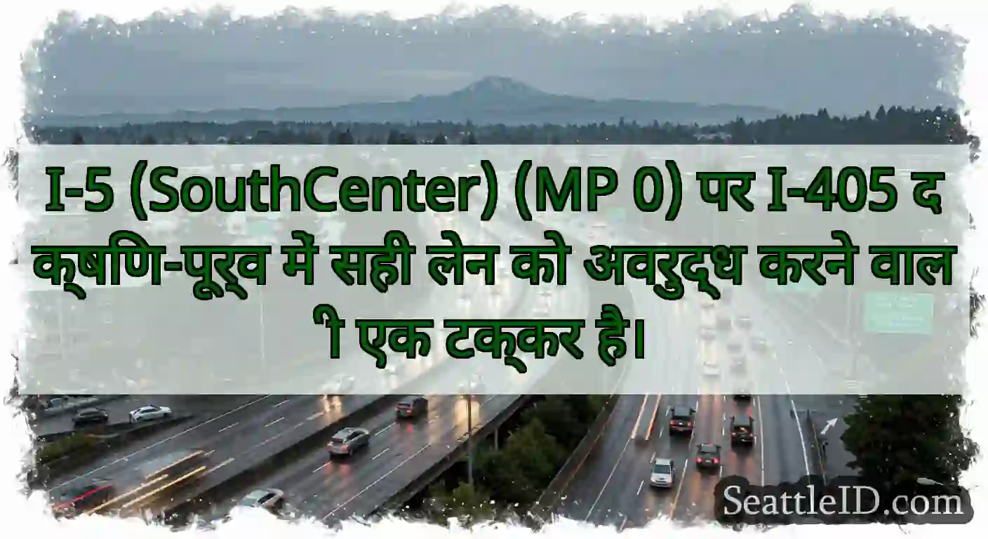I-5 (SouthCenter) (MP 0) पर I-405 दक्षिण-पूर्व
