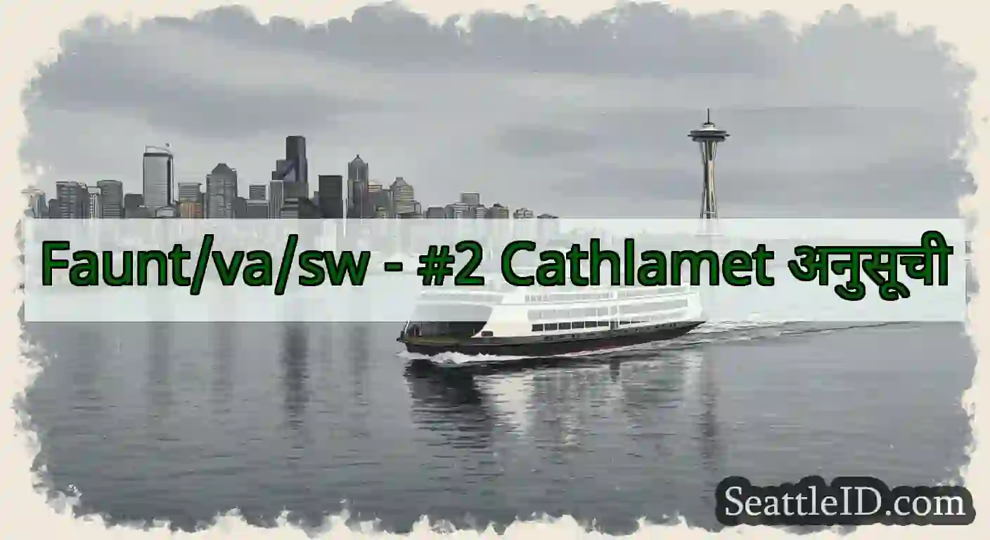 Faunt/va/sw - #2 Cathlamet अनुसूची