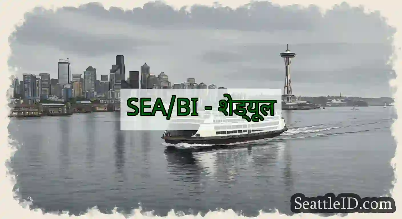 SEA/BI - शेड्यूल