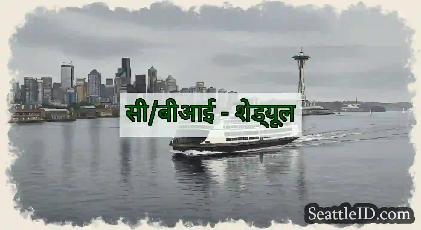 सी/बीआई - शेड्यूल