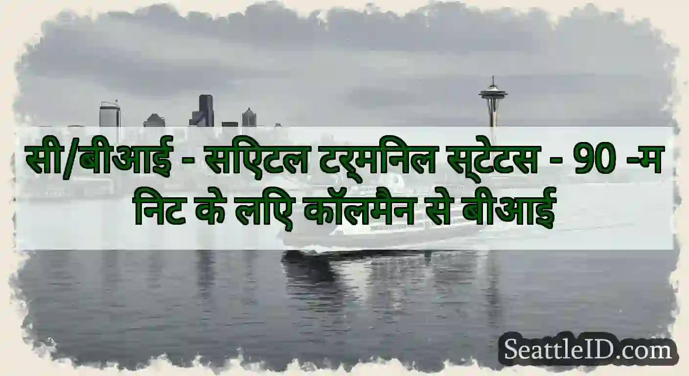 सी/बीआई - सिएटल टर्मिनल स्टेटस - 90 -मिनट के लिए