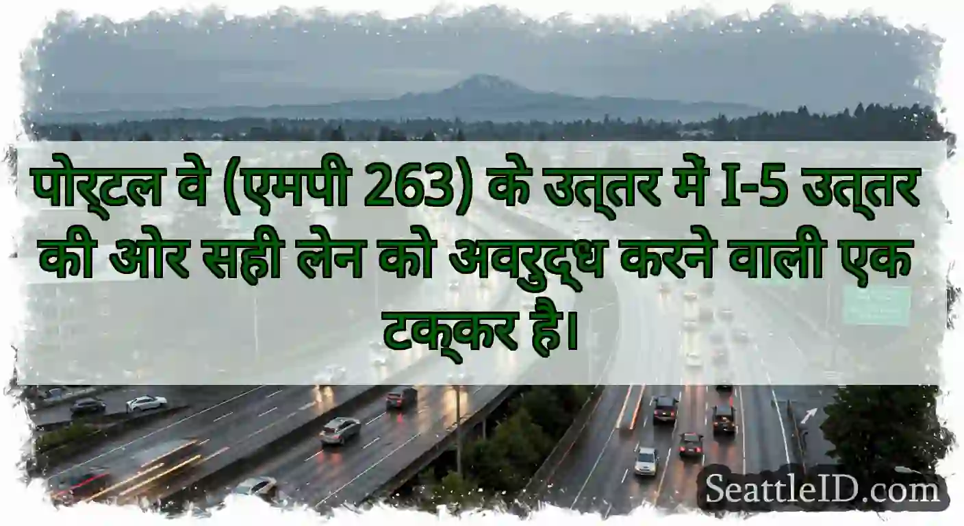 पोर्टल वे (एमपी 263) के उत्तर में I-5 उत्तर की ओर
