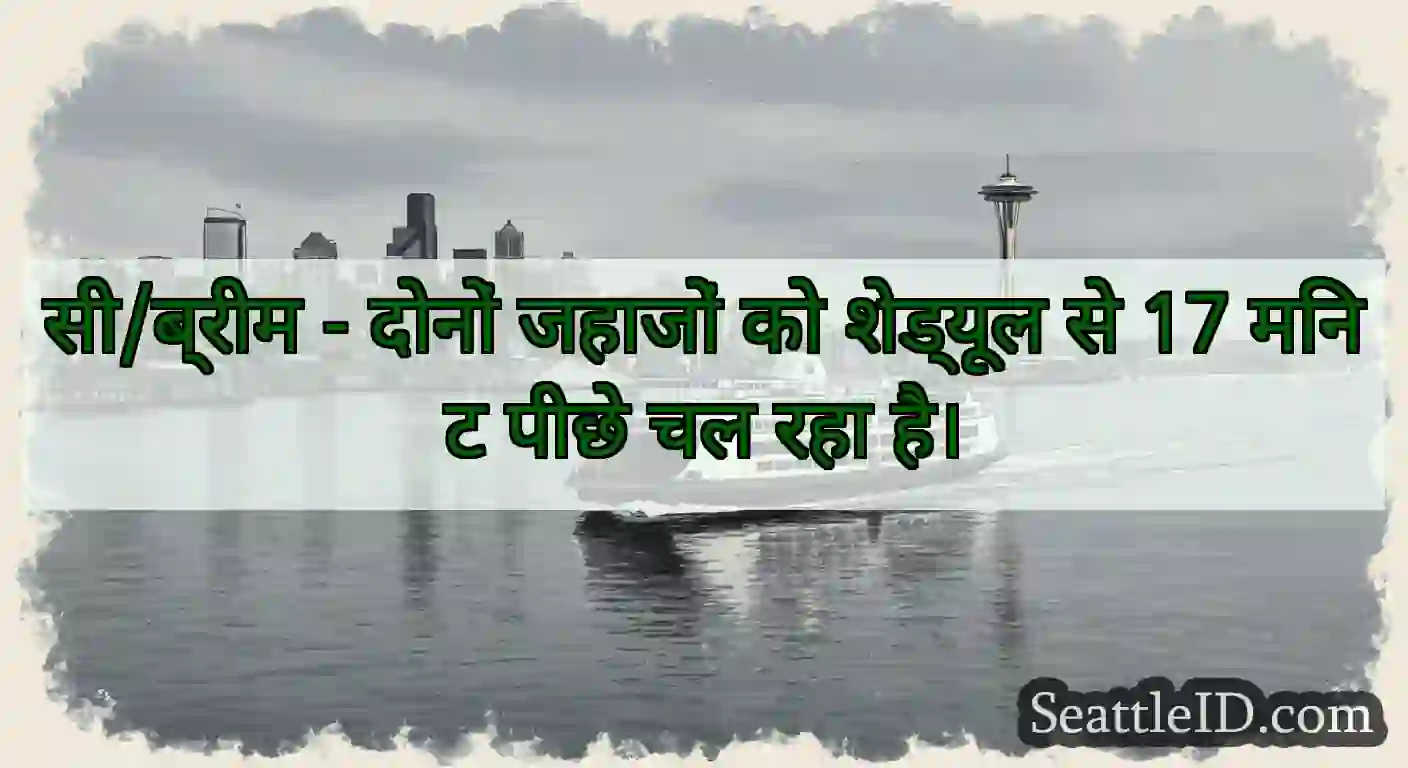 सी/ब्रीम - दोनों जहाजों को शेड्यूल से 17 मिनट