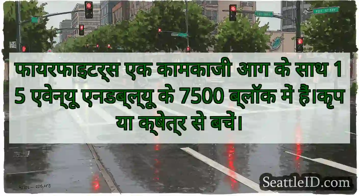 फायरफाइटर्स एक कामकाजी आग के साथ 15 एवेन्यू