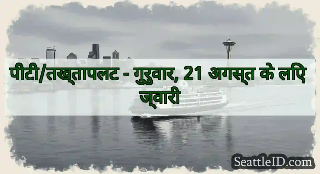 पीटी/तख्तापलट - गुरुवार, 21 अगस्त के लिए ज्वारी