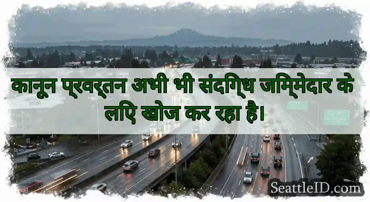 कानून प्रवर्तन अभी भी संदिग्ध जिम्मेदार के लिए