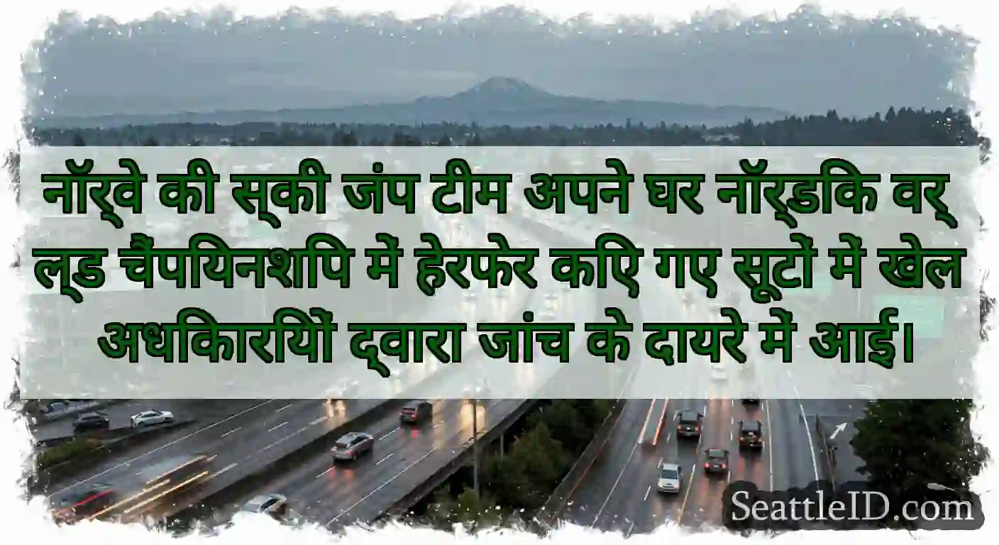 नॉर्वे की स्की जंप टीम अपने घर नॉर्डिक वर्ल्ड
