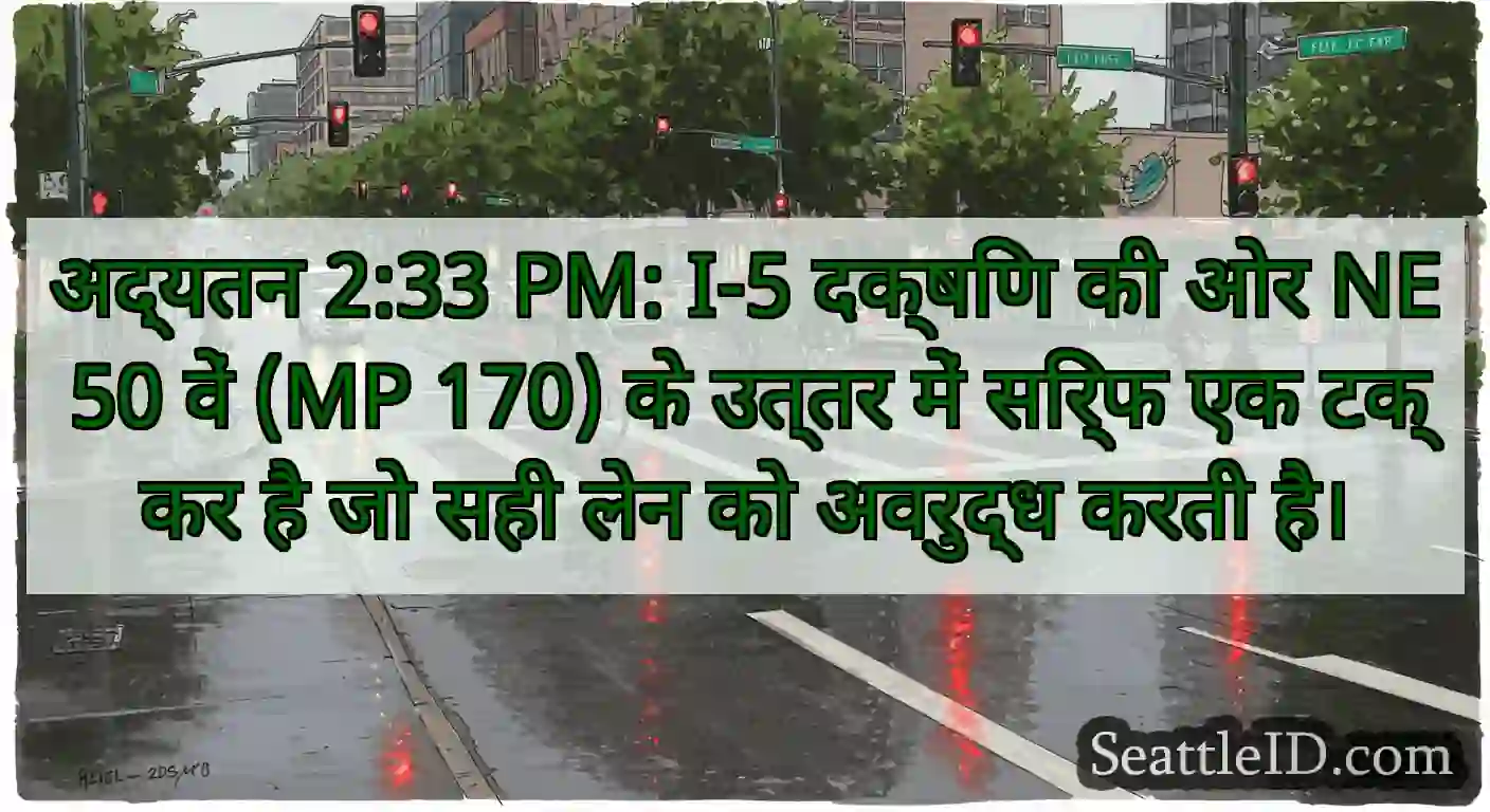 अद्यतन 2:33 PM: I-5 दक्षिण की ओर NE 50 वें (MP