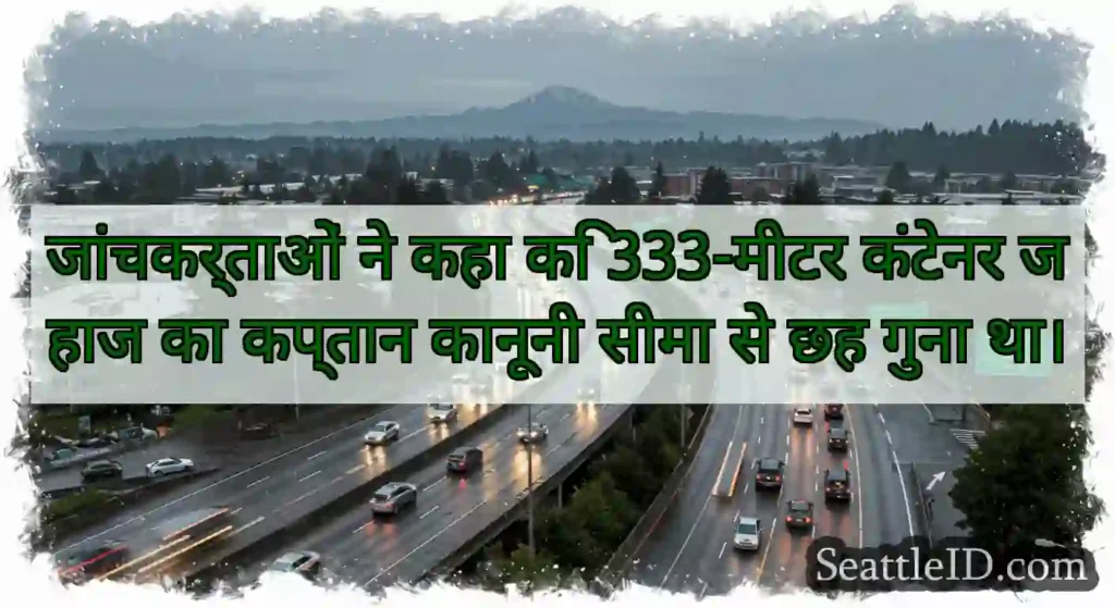 जांचकर्ताओं ने कहा कि 333-मीटर कंटेनर जहाज का