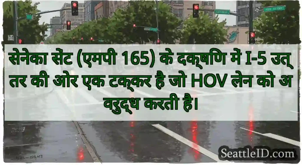 सेनेका सेंट (एमपी 165) के दक्षिण में I-5 उत्तर की