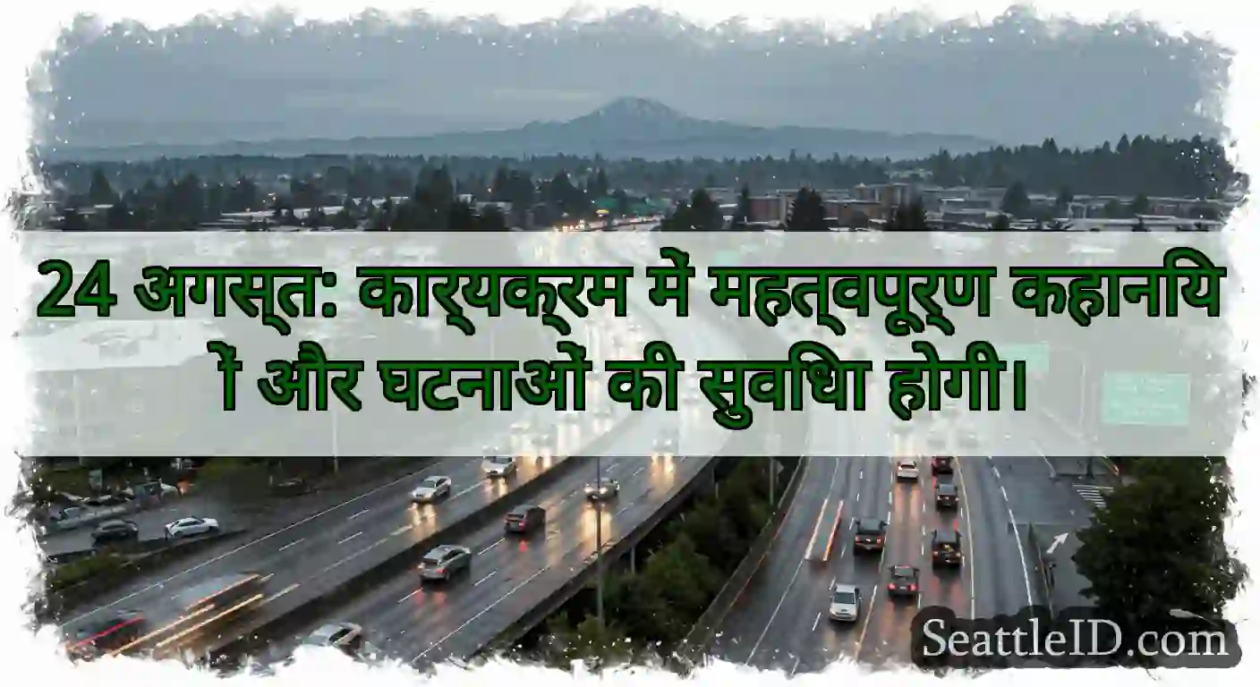 24 अगस्त: कार्यक्रम में महत्वपूर्ण कहानियों और