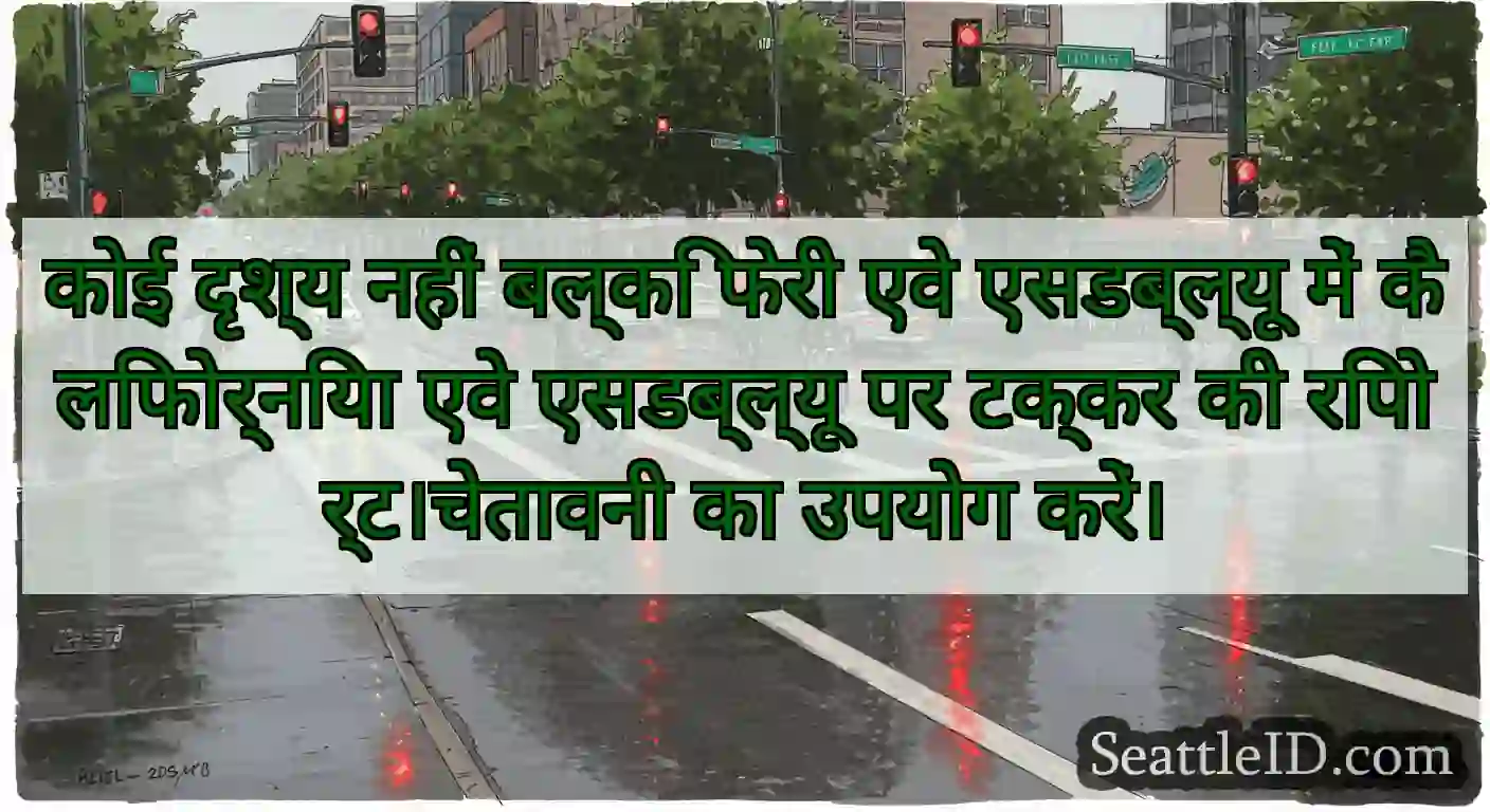कोई दृश्य नहीं बल्कि फेरी एवे एसडब्ल्यू में