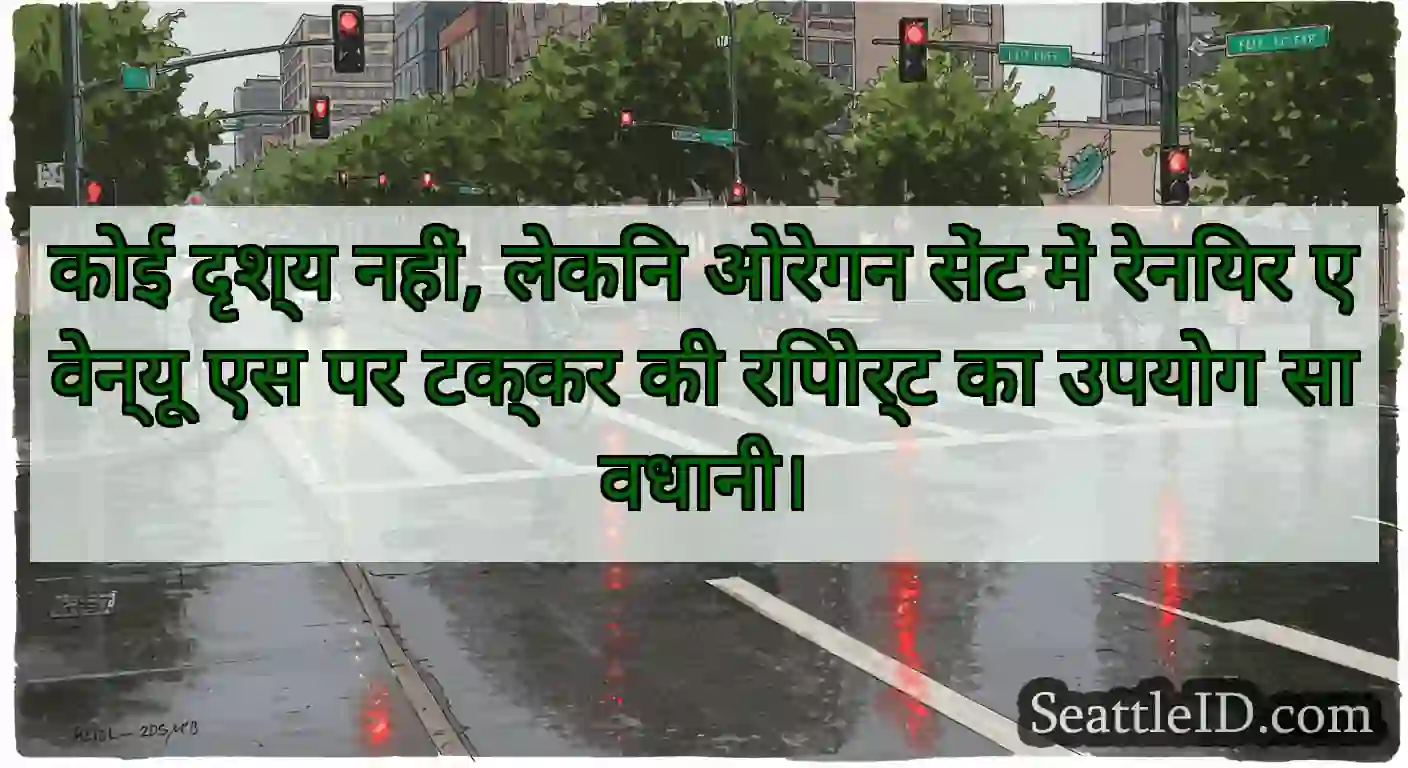 कोई दृश्य नहीं, लेकिन ओरेगन सेंट में रेनियर