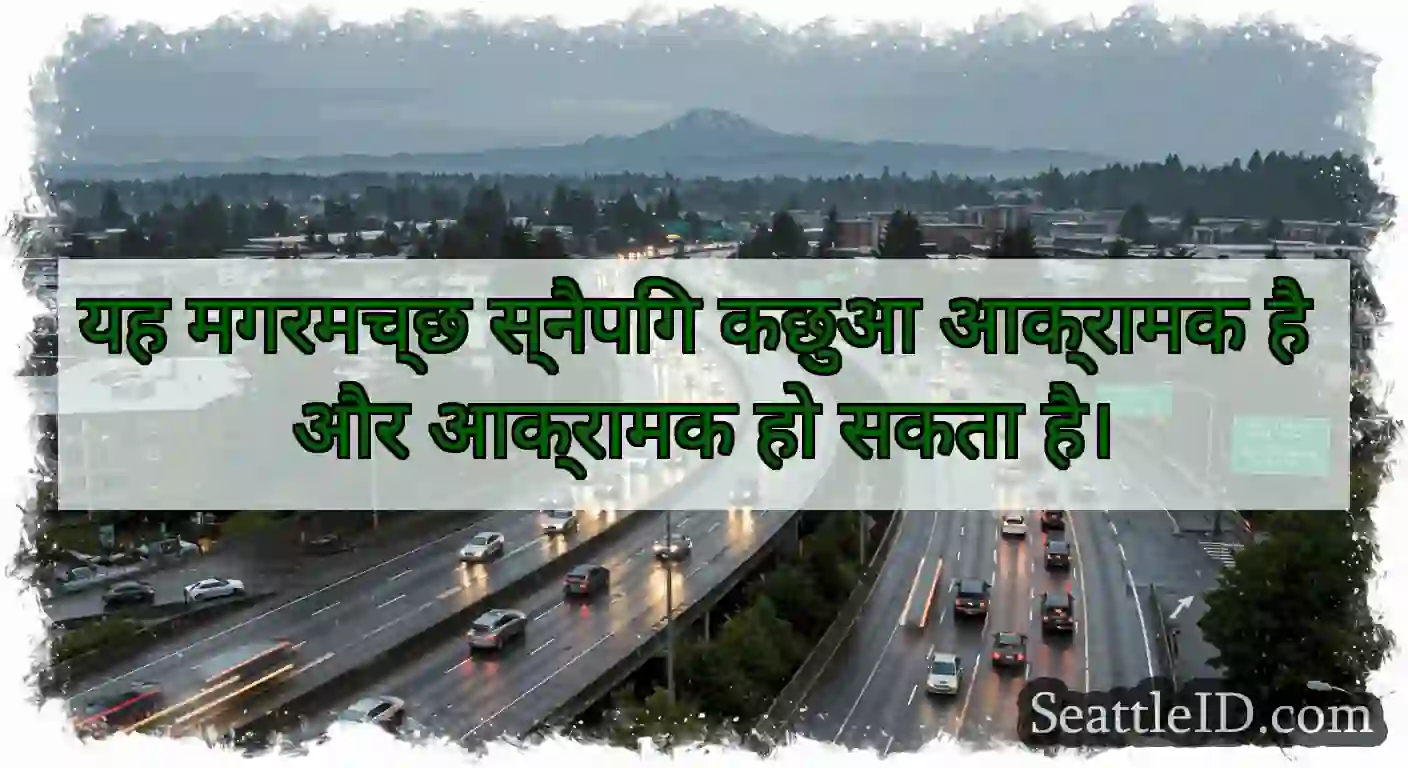 यह मगरमच्छ स्नैपिंग कछुआ आक्रामक है और आक्रामक हो