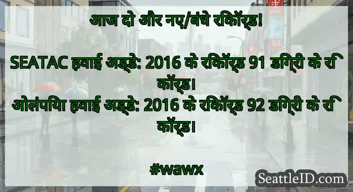 आज दो और नए/बंधे रिकॉर्ड!