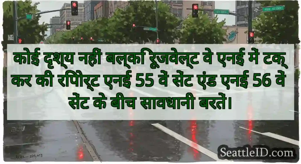 कोई दृश्य नहीं बल्कि रूजवेल्ट वे एनई में टक्कर की
