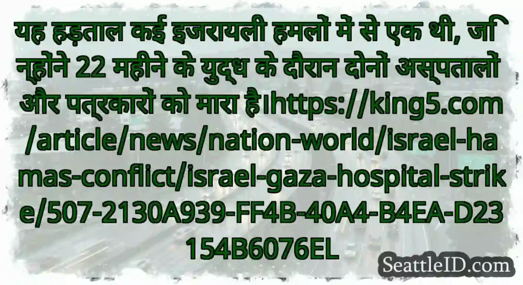 यह हड़ताल कई इजरायली हमलों में से एक थी,