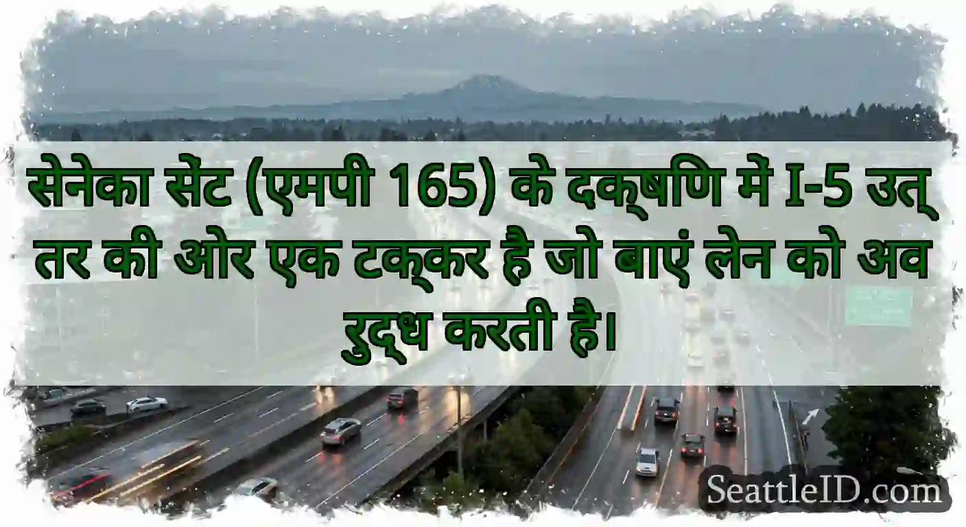 सेनेका सेंट (एमपी 165) के दक्षिण में I-5 उत्तर की