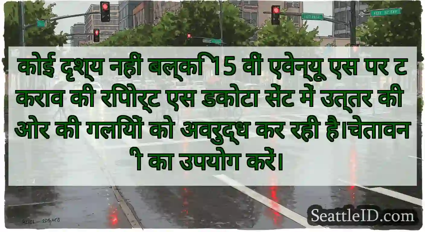 कोई दृश्य नहीं बल्कि 15 वीं एवेन्यू एस पर टकराव