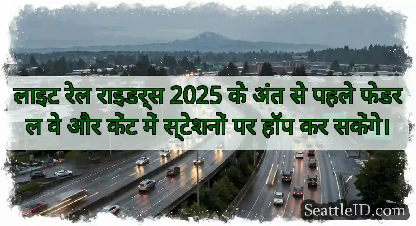 लाइट रेल राइडर्स 2025 के अंत से पहले फेडरल वे और