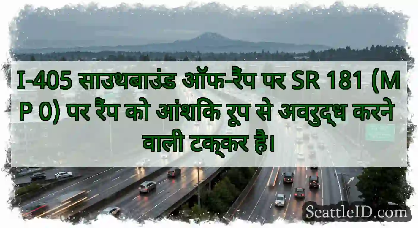 I-405 साउथबाउंड ऑफ-रैंप पर SR 181 (MP 0) पर रैंप