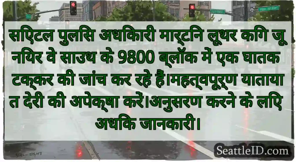 सिएटल पुलिस अधिकारी मार्टिन लूथर किंग जूनियर वे