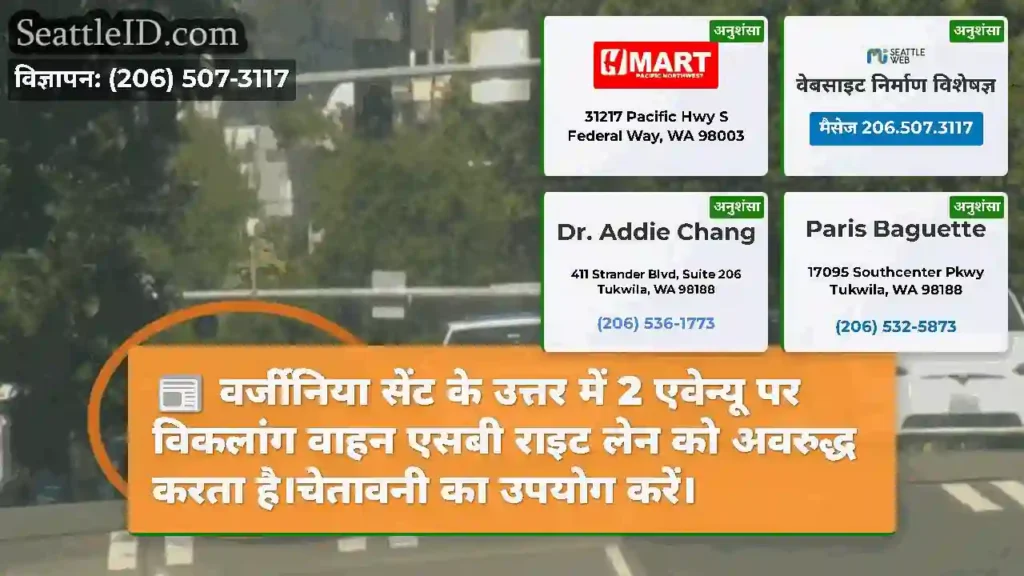 वर्जीनिया सेंट के उत्तर में 2 एवेन्यू पर विकलांग