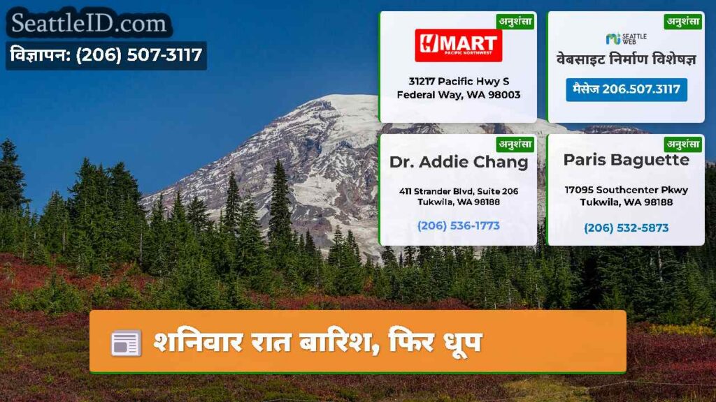 शनिवार रात बारिश, फिर धूप