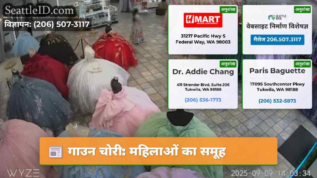 गाउन चोरी: महिलाओं का समूह