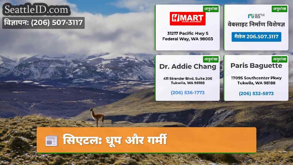 सिएटल: धूप और गर्मी