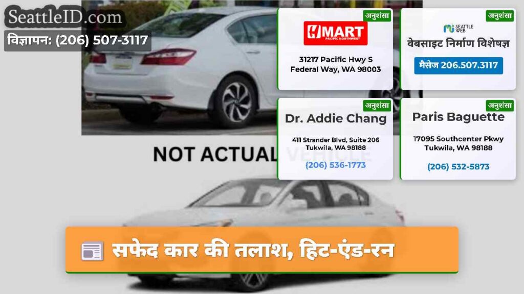 सफेद कार की तलाश, हिट-एंड-रन