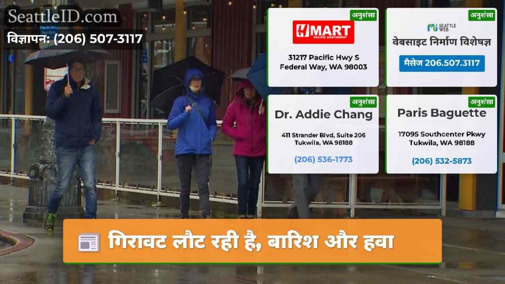 गिरावट लौट रही है, बारिश और हवा