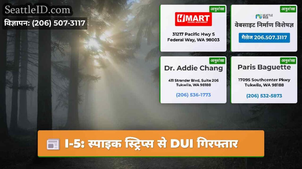 I-5: स्पाइक स्ट्रिप्स से DUI गिरफ्तार