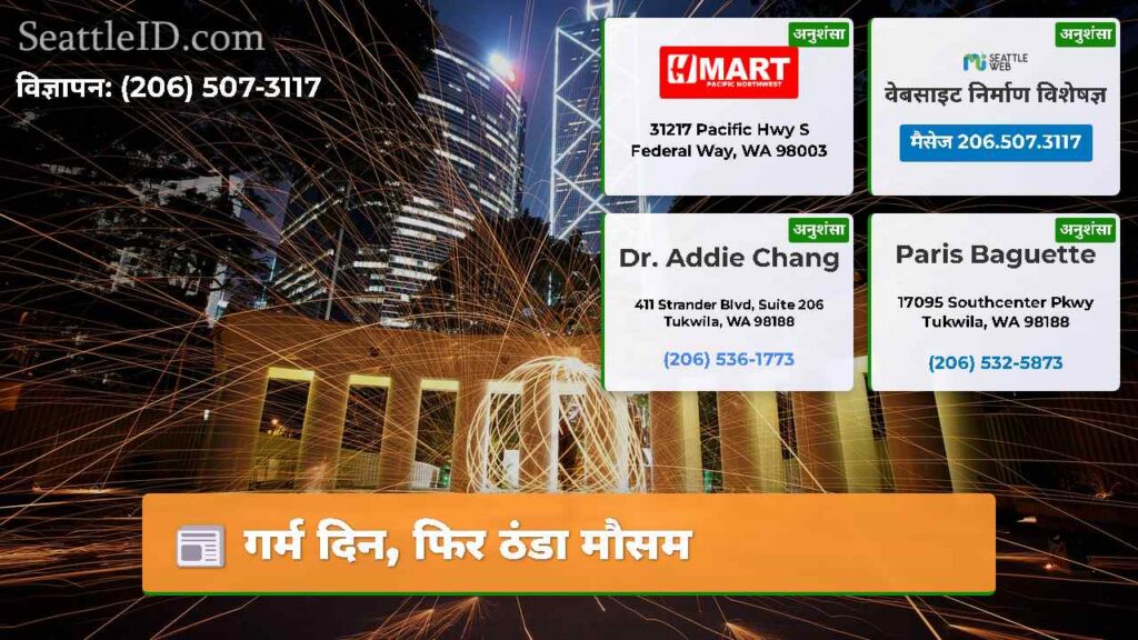 गर्म दिन, फिर ठंडा मौसम