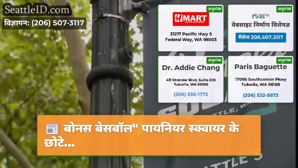 बोनस बेसबॉल" पायनियर स्क्वायर के छोटे...