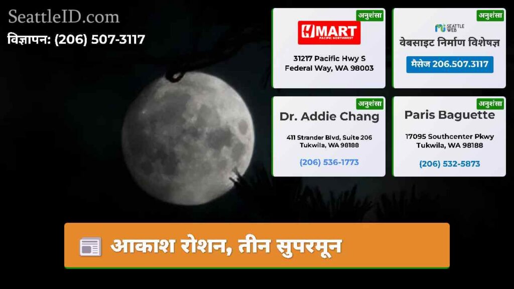 आकाश रोशन, तीन सुपरमून