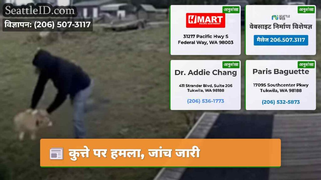 कुत्ते पर हमला, जांच जारी